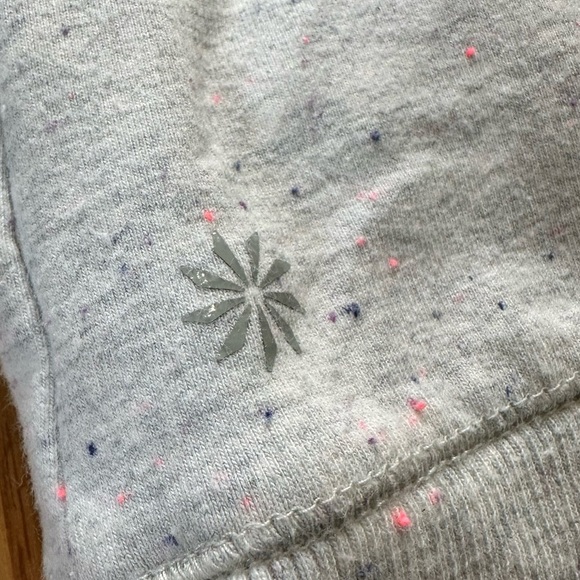 Athleta Girl In Your Element Textured 2.0 Hoodie in Oatmeal Multi Sz M 8-10 - Picture 10 of 12